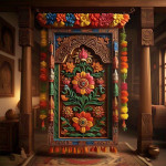 Artificial Door Hanging