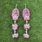 Saraswathi Hanging Pink/White | Perfect for Weddings