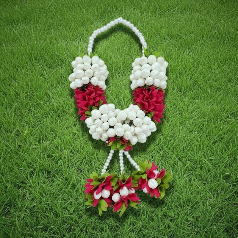 Half Feet Garland Pink/Green/White | Perfect for Weddings
