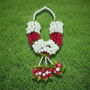 Half Feet Garland Pink/Green/White | Perfect for Weddings