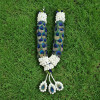Real Peacock Feather Garland White/Blue/Green  | Lovely & Light