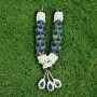 Real Peacock Feather Garland White/Blue/Green  | Lovely & Light
