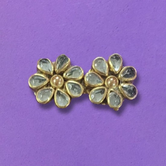 Kundan Saree Pin 
