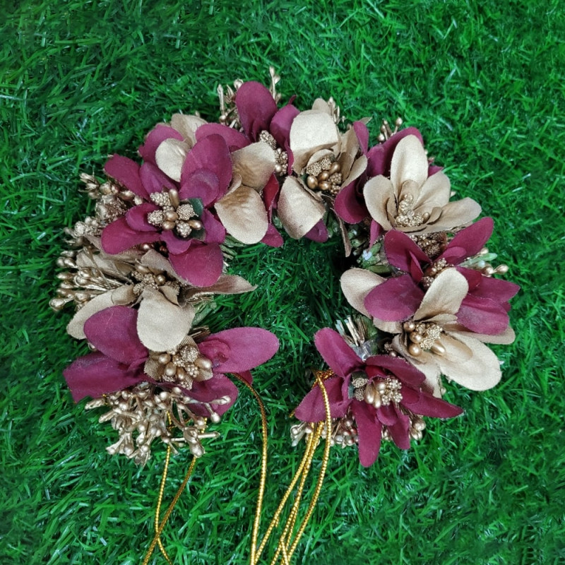 Baby Breath With Orchid Bridal Veni