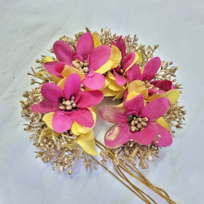 Baby Breath With Orchid Bridal Veni