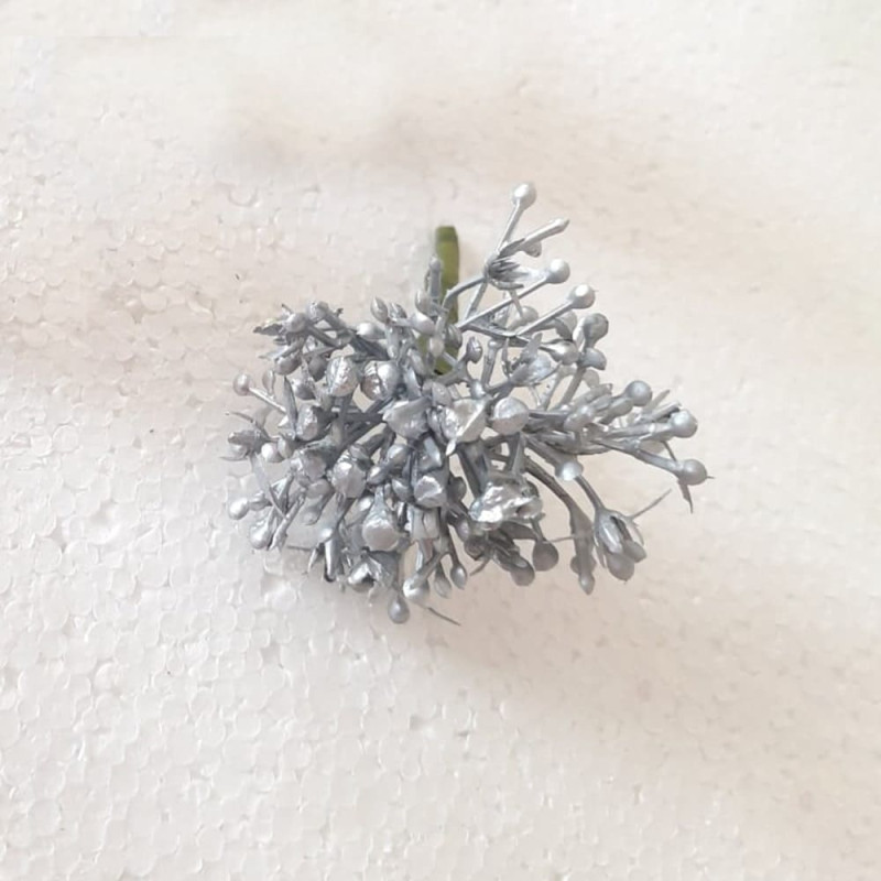 Baby Breath With Orchid Brooch