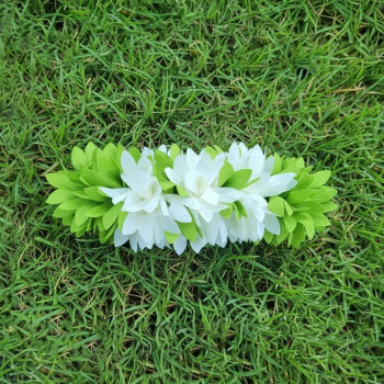 Pichi Poo Clip White/Light Green | Perfect for Weddings