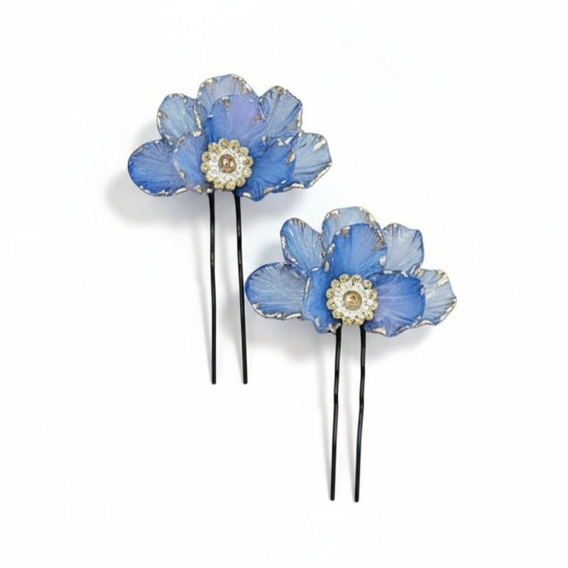 Brooch Pin Pair Blue | Warm & Pretty
