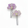 Brooch Pin Pair Light Purple | Soft for Daily Wear
