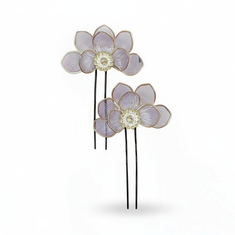 Brooch Pin Pair Lavender | Simple & Classic