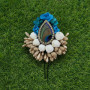 Peacock Hair Pin White/Gold/Blue/Green | Beautiful for Festivals
