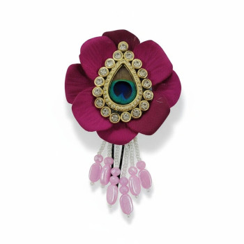 Rose Betal Hair Pin Dark Purple | Lovely & Light