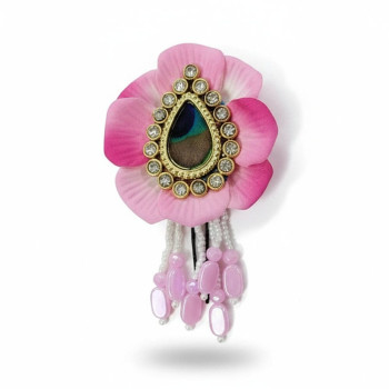 Rose Betal Hair Pin Pink/White | Warm & Lovely