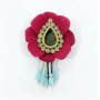 Rose Betal Hair Pin Red | Fresh  & Graceful