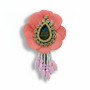 Rose Betal Hair Pin Ruby Pink | Perfect for Weddings