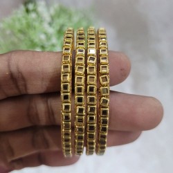 Border Kundan Bangles 