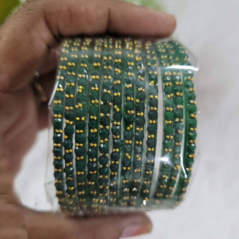 Glass Dot Bangles 