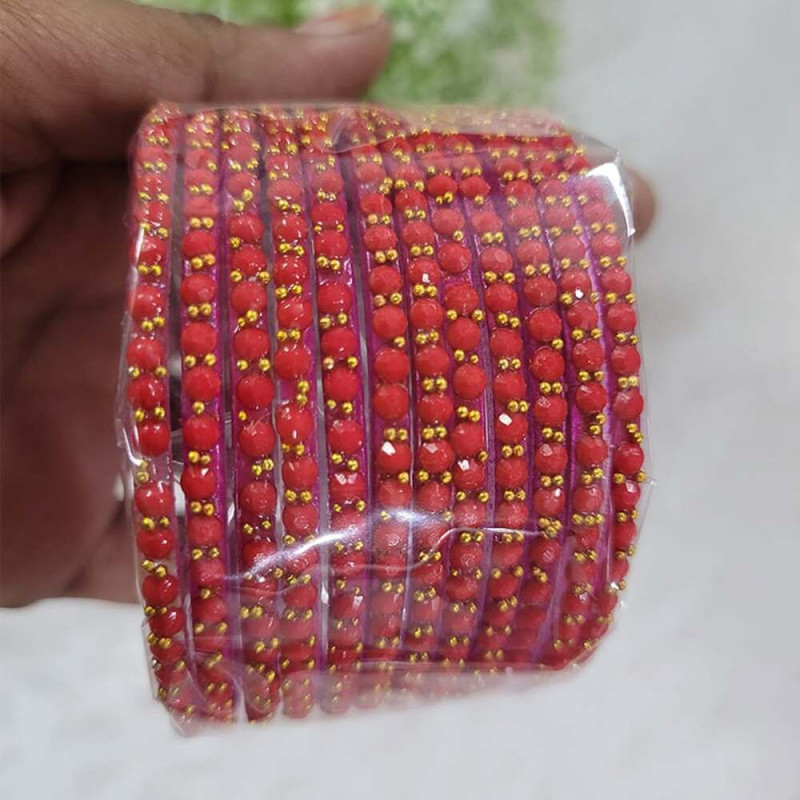 Glass Dot Bangles 